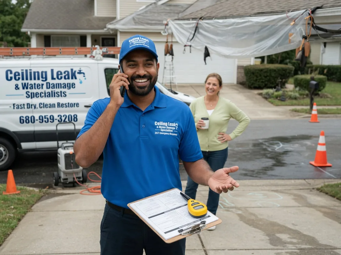 Ceiling Leak Cleanup Saint Jo, TX FAQs
